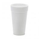 Dart White Hot/Cold Foam Drink Cups 20 oz. - 500 pcs