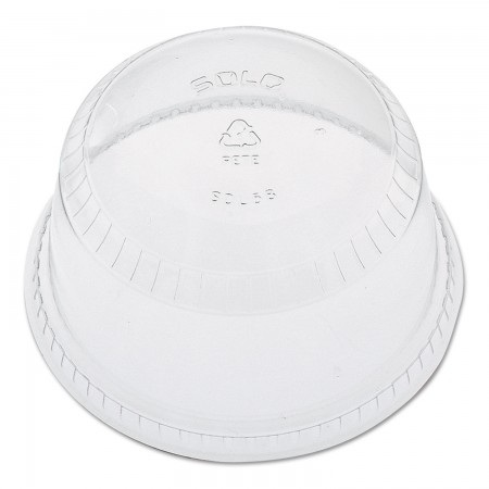 Dart Flat-Top Plastic Dome Cup Lids, Fits 5 - 8 oz. Foam Containers - 1000 pcs