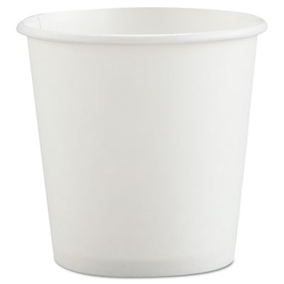 Dart Polycoated Hot Paper Cups, White 4  oz. - 1000 pcs