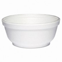 Dart White Foam Bowls 8 oz., 1000/Carton