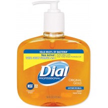 Dial Gold Antibacterial Hand Soap, Floral Fragrance, 16 oz Pump Bottle, 12/Carton