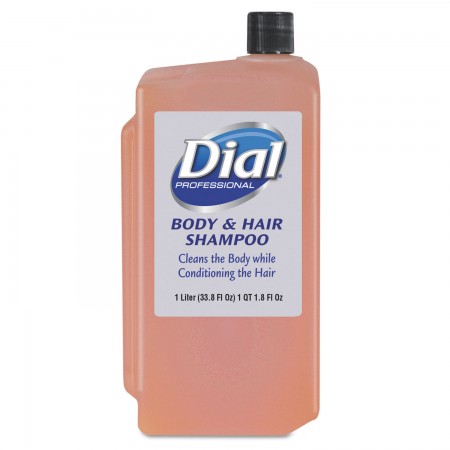 Dial Professional Body & Hair Care, Peach, 1 Liter Refill Cartridge, 8/Carton