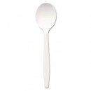 Dixie Heavy Weight White Plastic Soup Spoons, 1000/Carton