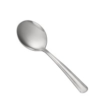CAC China 1001-04 Dominion Bouillon Spoon, 18/0 Medium Weight, 6&quot;  - 1 doz