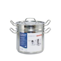 CAC China SPDB-8S Stainless Steel Double Boiler 8 Qt. - 1 set