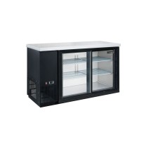 Dukers DBB60-S2 Two Sliding Glass Door Refrigerated Back Bar Cooler 61&quot;