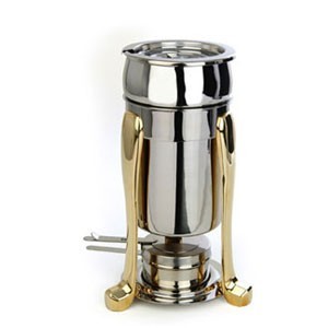 Eastern Tabletop 3101PL Pillard Collection Stainless Steel Petite Marmite Soup Chafer 2 Qt.