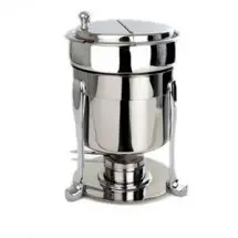 Eastern Tabletop 3107FS-SS Freedom Stainless Steel Soup Marmite with Hinged Lid 7 Qt.