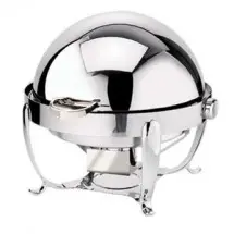 Eastern Tabletop 3118 Park Avenue Stainless Steel Round Chafer 8 Qt.