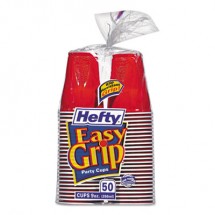 Hefty Easy Grip Disposable Plastic Party Cups, 9 oz., 600/Carton