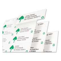 EcoFriendly Mailing Labels, Inkjet/Laser Printers, 3.33 x 4, White, 6/Sheet, 100 Sheets/Pack