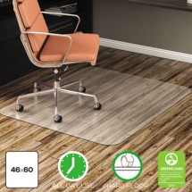 EconoMat All Day Use Clear Chair Mat for Hard Floors, 46 x 60