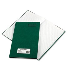 Emerald Series Account Book, Green Cover, 150 Pages, 12 1/4 x 7 1/4