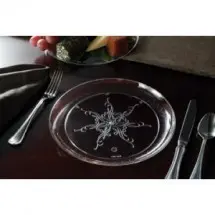 Emi Yoshi EMI-CC9 Caterers Clear Round Plastic Plate 9&quot; - 20 doz