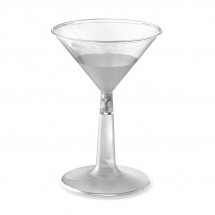 Emi Yoshi EMI-MTG6 Clear Plastic Martini Glass 6 oz. - 12 doz