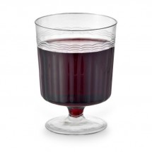 Emi Yoshi EMI-REWG8 Clear Plastic Wine Glass 8 oz. - 20 doz