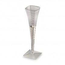 Emi Yoshi EMI-SFC5 Squares Clear Plastic Champagne Glass 5 oz. - 6 doz