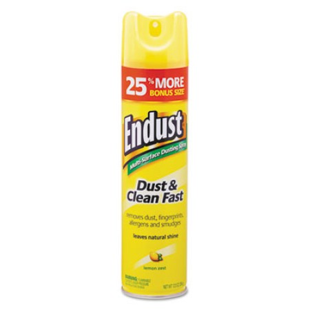 Endust Multi-Surface Dusting and Cleaning Spray, Lemon Zest, 6/Carton