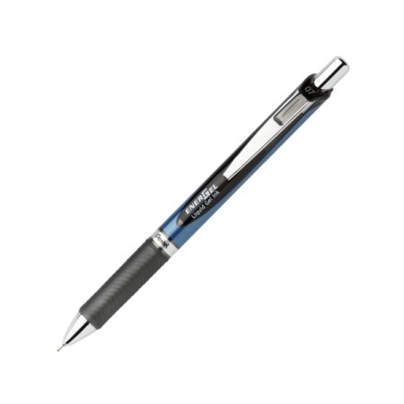 EnerGel RTX Retractable Gel Pen, Medium 0.7mm, Black Ink, Black/Gray Barrel