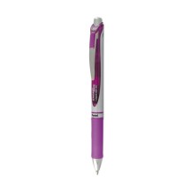 EnerGel RTX Retractable Gel Pen, Medium 0.7mm, Violet Ink, Violet/Gray Barrel