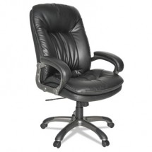 OIF Executive Swivel/Tilt Black Leather High-Back Chair