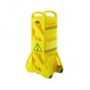 Rubbermaid Portable Mobile Yellow Safety Barrier, 13 ft. x 40