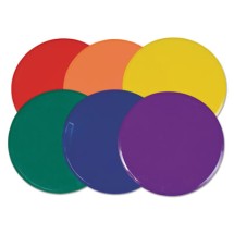 Extra Large Poly Marker Set, 12" Diameter, Assorted Colors, 6 Spots/Set