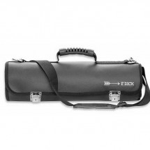 FDick 8106301 Leather Knife Roll Bag, 11 Pockets