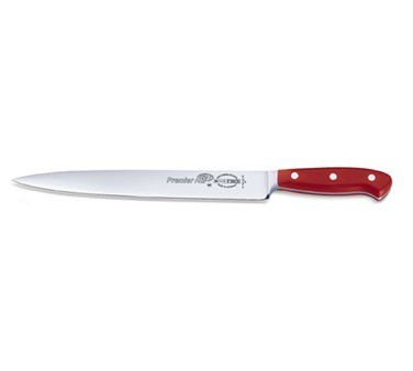 FDick 8145621-03 Premier Plus Forged Carving Knife with Red Handle 8-1/2