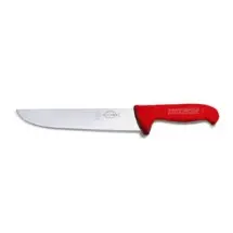 FDick 8234830-03 12&quot; Ergogrip Butcher Knife with Red Handle, Straight Blade
