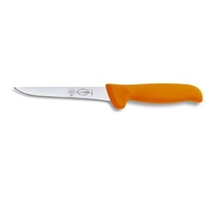 FDick 8286815-53 Mastergrip Straight Stiff Boning Knife with Orange Handle 6