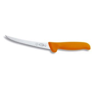 FDick 8289113-53 5" Mastergrip Curved, Stiff  Boning Knife with Orange Handle
