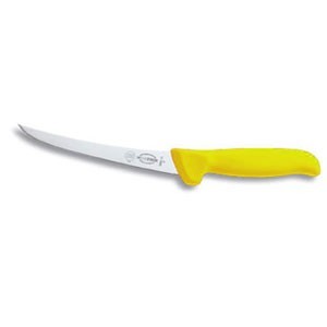 FDick 8289115-54 6" Mastergrip Curved, Stiff  Boning Knife with Yellow Handle