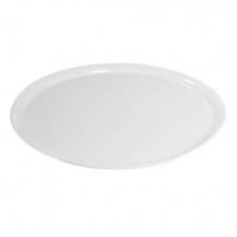 Fineline Settings 7801-WH Platter Pleasers Supreme White Round Plastic Serving Tray 18&quot; - 25 pcs