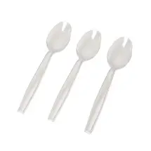 Fineline Settings 2515-CL Flairware Clear Full Size Extra Heavy Spoons / Bagged - 100 doz