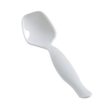 Fineline Settings 3302-WH Platter Pleasers White Plastic Serving Spoon 8-1/2&quot; - 12 doz