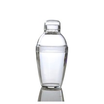 Fineline Settings 4101-CL Quenchers Clear Plastic Cocktail Shaker 7 oz. - 2 doz
