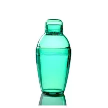 Fineline Settings 4101-GRN Quenchers Green Plastic Cocktail Shaker 7 oz. - 2 doz