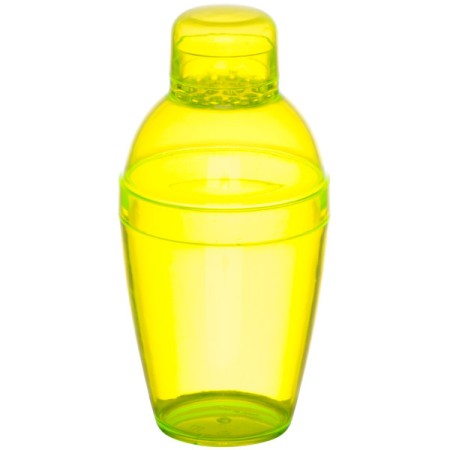 Fineline Settings 4102-Y Quenchers Yellow Plastic Cocktail Shaker 10 oz. - 2 doz