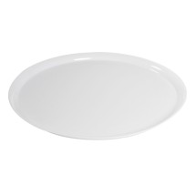 Fineline Settings 7201-WH Platter Pleasers Supreme White Round Plastic Serving Tray 12&quot; - 25 pcs