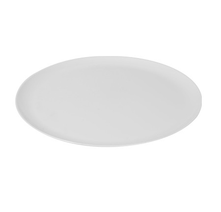 Fineline Settings 8201-WH Platter Pleasers Classic White Round Plastic Serving Tray 12" - 25 pcs