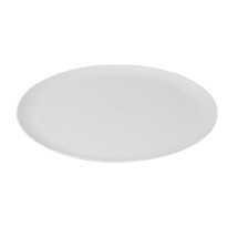 Fineline Settings 8201-WH Platter Pleasers Classic White Round Plastic Serving Tray 12&quot; - 25 pcs