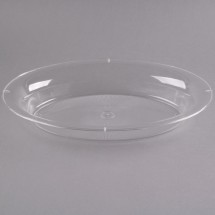 Fineline Settings OVB09128.CL Platter Pleasers Clear Oval Serving Bowl 128 oz. - 2 doz