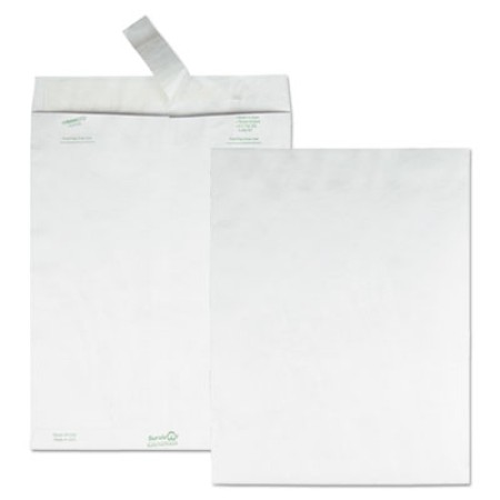 First Class Catalog Mailers, DuPont Tyvek, #6 1/2, Cheese Blade Flap, Redi-Strip Closure, 6 x 9, White, 100/Box