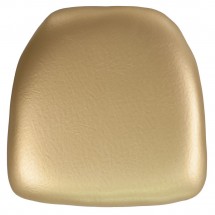 BH-GOLD-HARD-VYL-GG Chiavari Chair Cushion, Hard Gold Vinyl