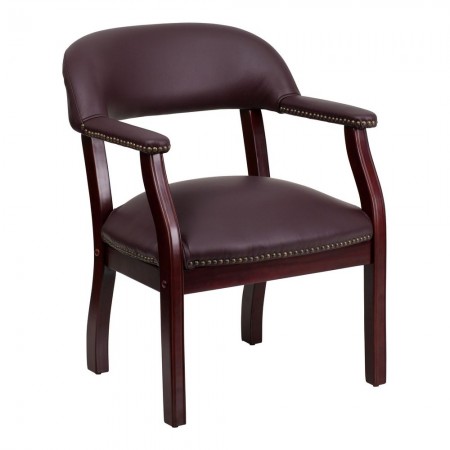 Flash Furniture B-Z105-LF19-LEA-GG Burgundy Leather Conference Chair