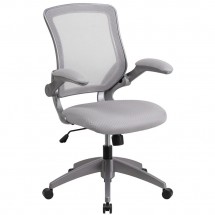 Flash Furniture BL-ZP-8805-GY-GG Mid Back Gray Mesh Swivel Task Chair