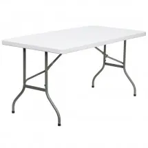 Flash Furniture DAD-YCZ-152-GG Blow Molded Plastic Folding Table 30&quot; x 60&quot;