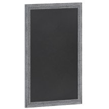 Flash Furniture HGWA-5GD-CRE8-272315-GG Rustic Gray Wall Mount Magnetic Chalkboard Sign with Eraser, 24&quot; x 36&quot; 