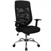 Flash Furniture LF-W952-GG High Back Mesh Executive Chair with Mesh Fabric Seat